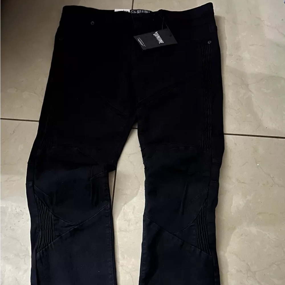 Genuine black jeans
